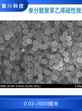 单分散聚苯乙烯磁性微球 ps微米/纳米磁珠 羧基化生物磁珠