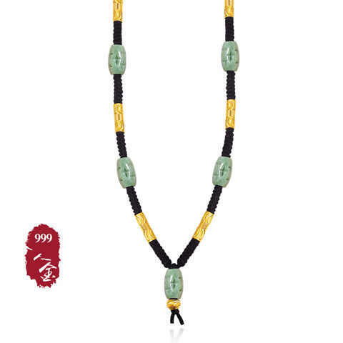 手工编织吊坠项链绳男女简约款玉吊坠挂绳挂脖翡翠玉佩玉佛挂件绳