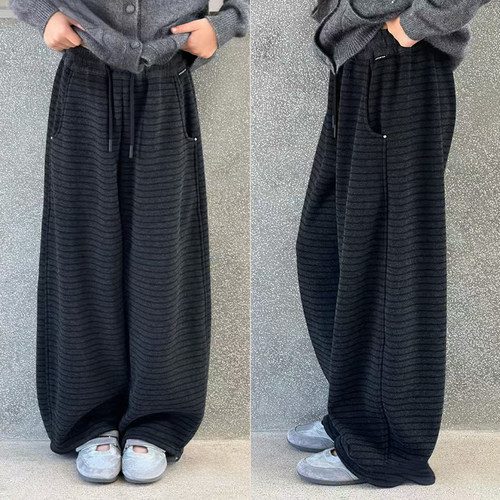 小智同学男女童直筒加厚绒运动裤