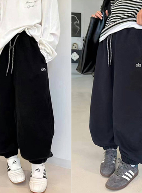 童乐鱼童装2025秋季新款裤子男童女童休闲束脚运动裤儿童长裤6323