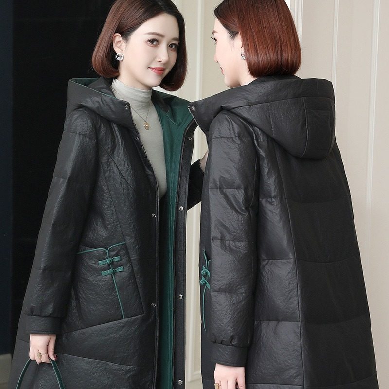 海宁2025年冬季新款真皮羽绒服女中长款绵羊皮外套 头层绵羊皮,女装/女士精品,羽绒服,淘宝优惠券,粉丝福利购,淘宝优惠卷