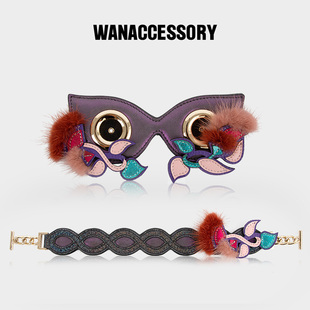 WANACCESSORY万蔻合欢系列换脸面具提手猫头鹰换脸包配饰原创设计