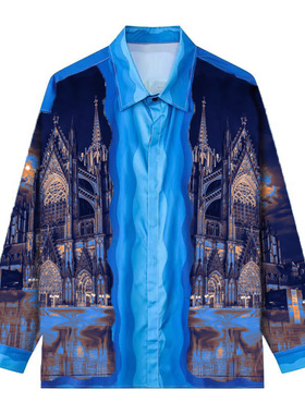 [NOBLESAVAGE] 25SS原创设计playerj同款男女油画免烫抗皱十字架