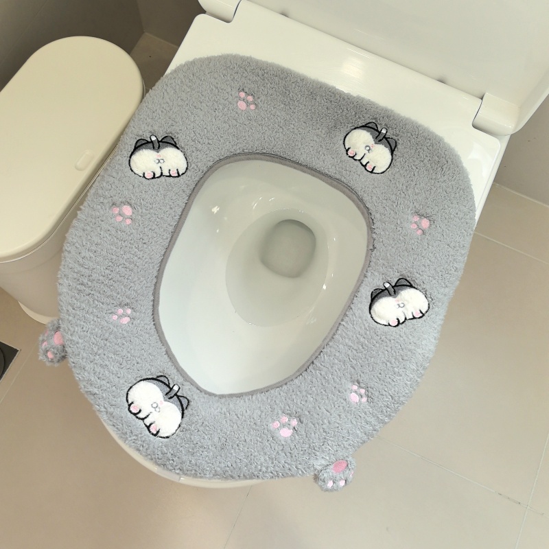 毛绒柯基马桶垫冬季坐便套坐垫马桶圈坐垫套坐便器垫圈垫子