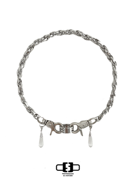 原创合金情侣欧美风麻花链