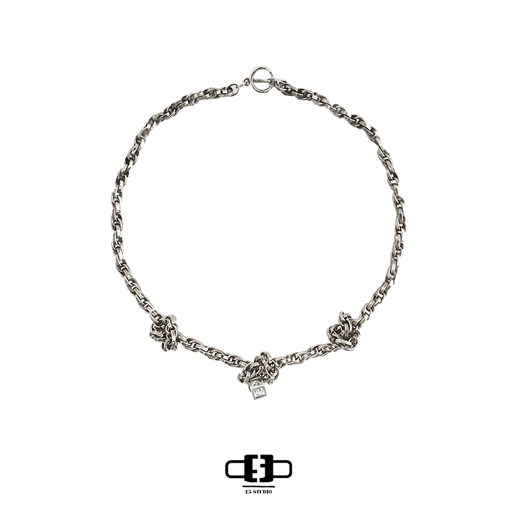 原创合金情侣欧美风麻花链