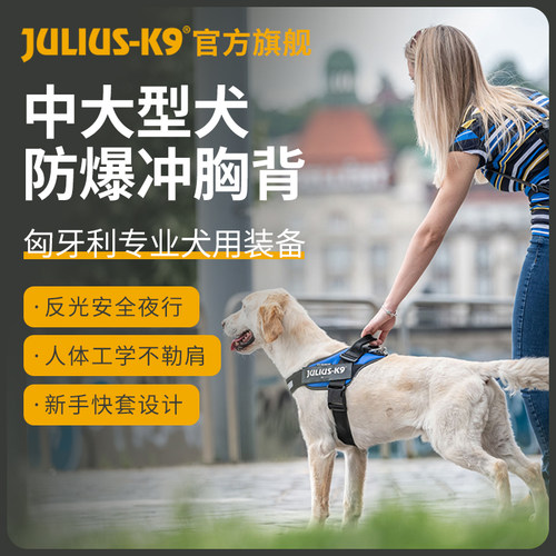 JuliusK9胸背带中大型犬遛狗