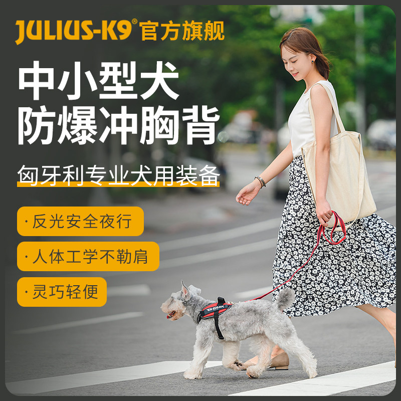 Julius k9猫咪狗狗舒适胸背带小型犬快套马鞍胸背带柯基法斗用品