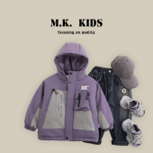 儿童冬款 DK7304 棉服男童潮酷夹棉夹克冲锋衣外套2024新款