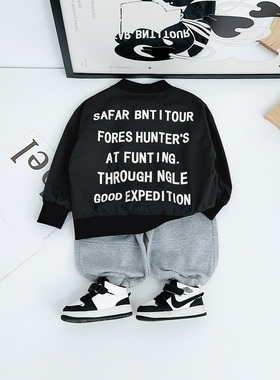 男童外套秋冬款儿童棒球服2025新款秋装潮牌BDQ25385