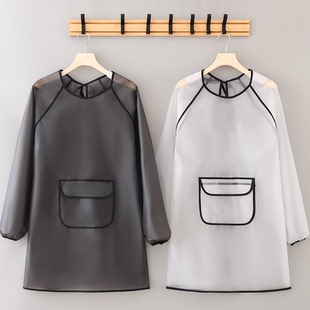 免洗长袖 防水TPU围裙耐脏耐磨工作服水产店餐饮店专用罩衣男女款