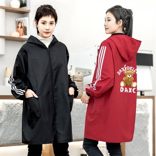 时尚防水长袖罩衣成人