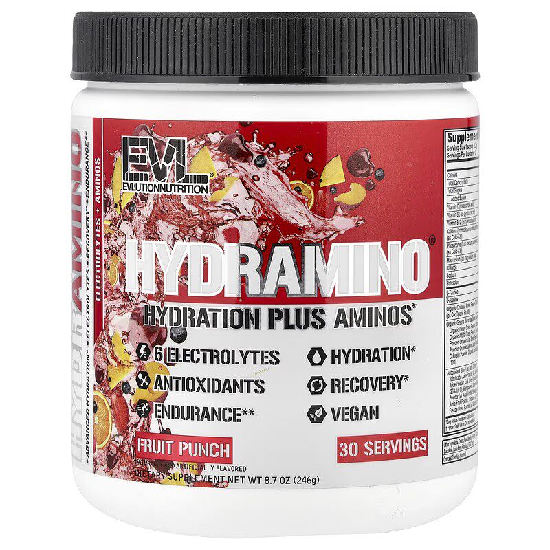美国EVLution Nutrition 运动健身电解质氨基酸补水提升耐力修复