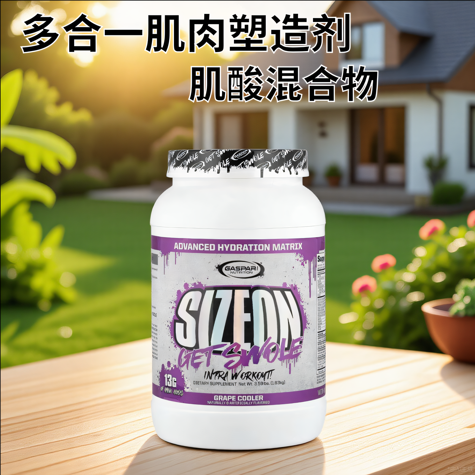 美国Gaspari Nutrition 肌酸L-亮氨酸多合一肌肉塑造剂增肌3.59磅