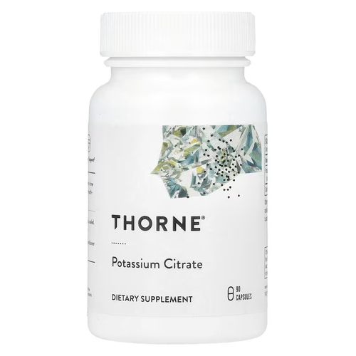 美国进口Thorne 高品质柠檬酸钾90粒心脏和骨骼肌功能和尿路健康