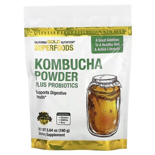 现货美国CGN康普茶粉+益生菌消化健康凝结芽孢杆菌小叶红茶苹果醋