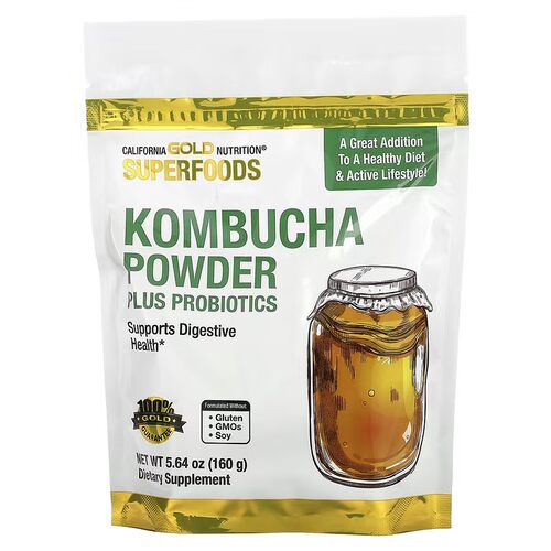 现货美国CGN康普茶粉+益生菌消化健康凝结芽孢杆菌小叶红茶苹果醋