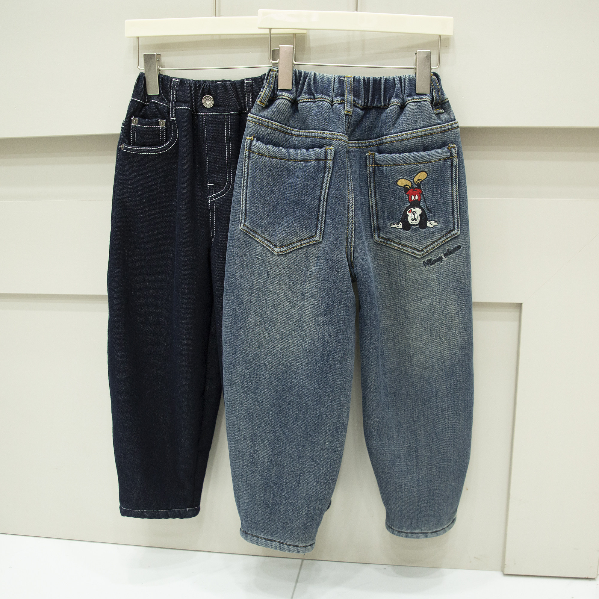 一条过冬！又软又厚~男童女童版型超好羊羔绒加厚梭形牛仔裤棉裤,童装/婴儿装/亲子装,儿童牛仔裤,淘宝优惠券,粉丝福利购,淘宝优惠卷