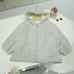 品牌精品货！太好穿！男童女童加厚羊羔绒内里连帽厚外套棉袄