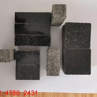 天然黑色花岗岩基 中国黑 蒙古黑山西黑石材 光面石材小石块圆片