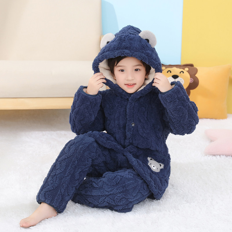 儿童睡衣冬季加厚夹棉中大童法兰绒宝宝套装男孩女孩珊瑚绒家居服,童装/婴儿装/亲子装,家居服套装,淘宝优惠券,粉丝福利购,淘宝优惠卷