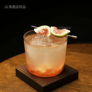 日式超薄玻璃杯阔口杯鸡尾酒杯特调咖啡杯威士忌杯烈酒杯调酒杯子