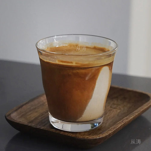 dirty咖啡杯冰美式耐热透明玻璃水杯日式简约澳白拿铁杯鸡尾酒杯