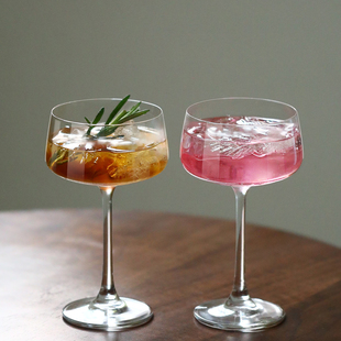 日式高脚杯水晶塔杯酒吧鸡尾酒杯马天尼杯果酒杯特调杯玻璃饮品杯