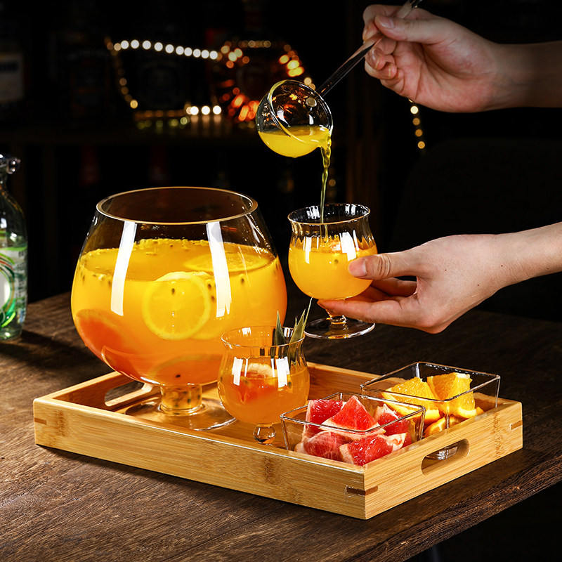 微醺果酒杯套装带托盘白兰地杯酒吧创意果汁饮料杯氛围感鸡尾酒杯,餐饮具,啤酒杯,淘宝优惠券,粉丝福利购,淘宝优惠卷