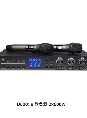 HUMMINGBIRD/蜂鸟 D400 D600 家用三合一K歌蓝牙双话筒功放一体机