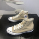 A09204C Star卡其色男女高帮休闲透气帆布鞋 CONVERSE匡威新款 All