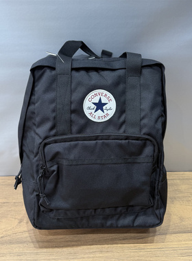 CONVERSE匡威新款黑色男女方包双肩包书包小号手提包10026013-A01