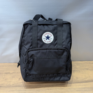 CONVERSE匡威新款黑色男女方包双肩包书包小号手提包10026013-A01