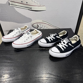 537084C 小白鞋 CONVERSE匡威夏All Star黑白女子一脚蹬懒人帆布鞋