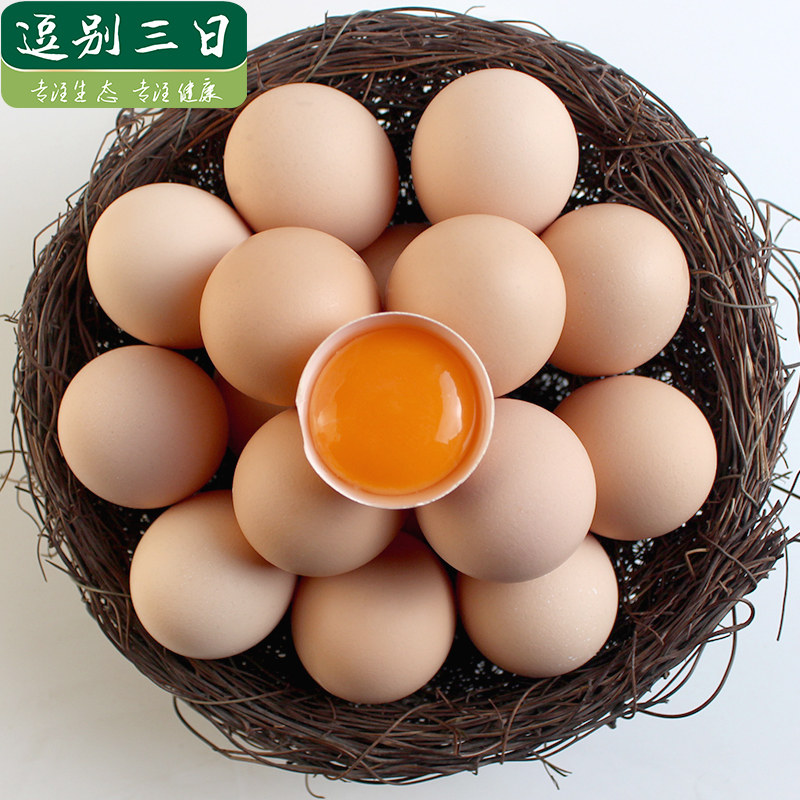农家散养新鲜谷物土鸡蛋