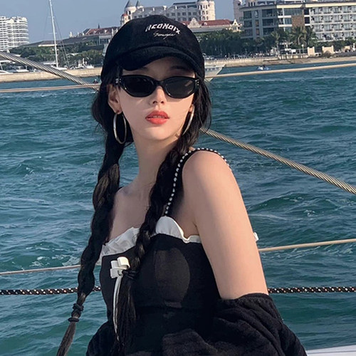 杨超越明星同款墨镜女猫眼太阳镜