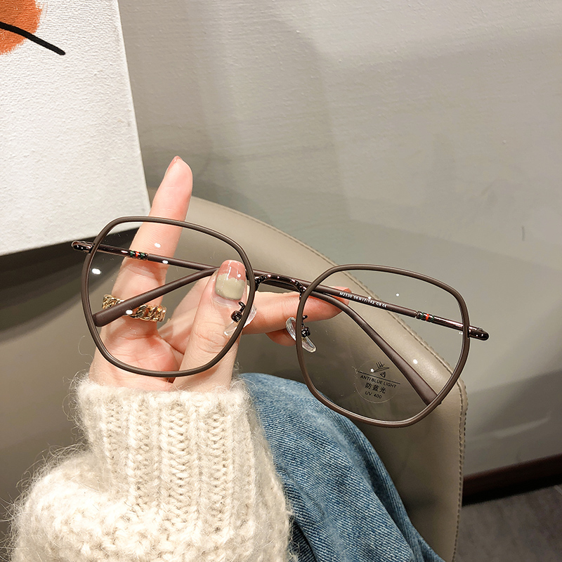 小红书款近视眼镜女大框显瘦素