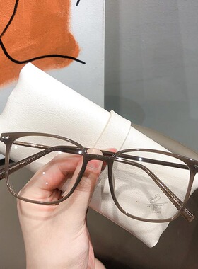 兴语 铆钉近视眼镜可配有度数方框显脸瘦眼睛框镜架男01264