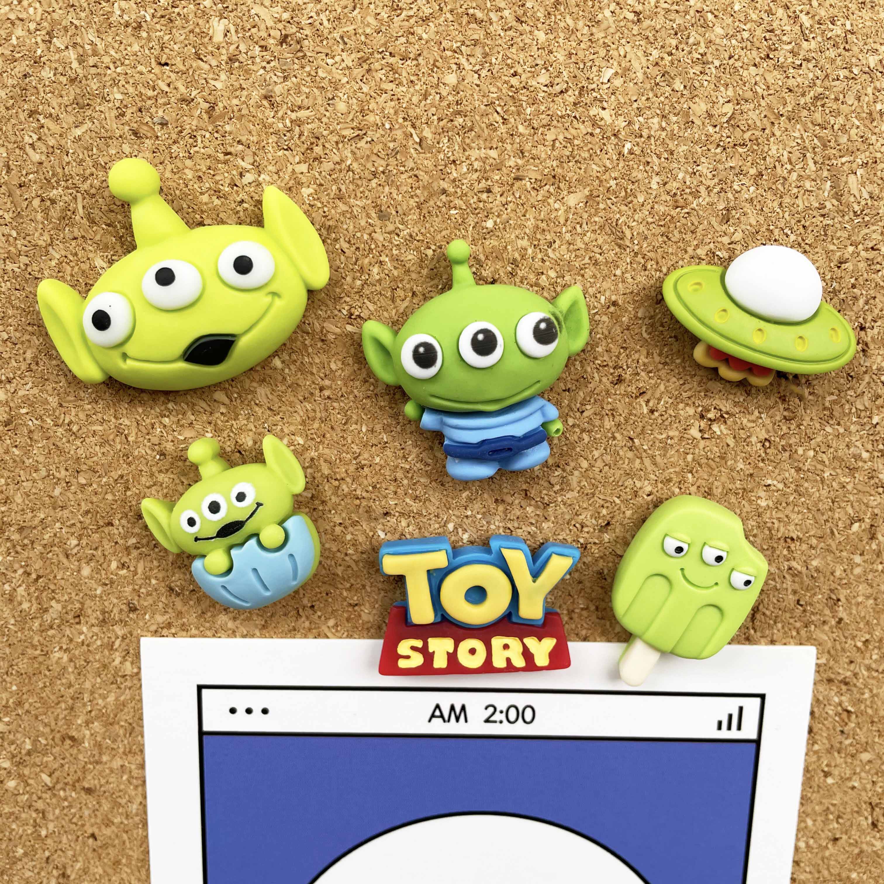 6个 创意三眼卡通可爱图钉软木板毛毡板彩色按钉照片墙装饰