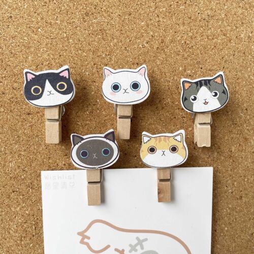 可爱猫咪图钉夹子毛毡软木板按钉