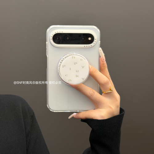 ins肤感英文镜头磁吸支架适用华为puraxview手机壳新款阔直板Pura X View简约高级感全包保护套个性男女款