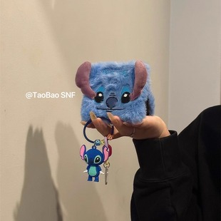 5nova挂件荣耀VFlip2 ins毛茸茸史迪仔适用Pura X华为Pocket2手机壳小米MIXFlip2折叠FindN3Flip三星Zflip7