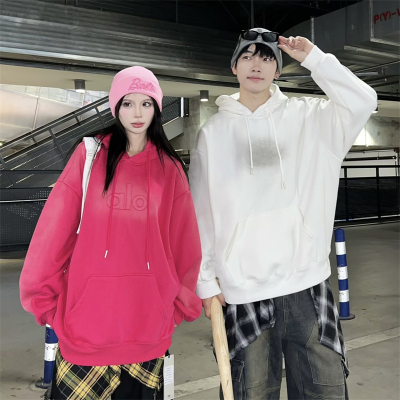 大码加绒卫衣情侣装男女