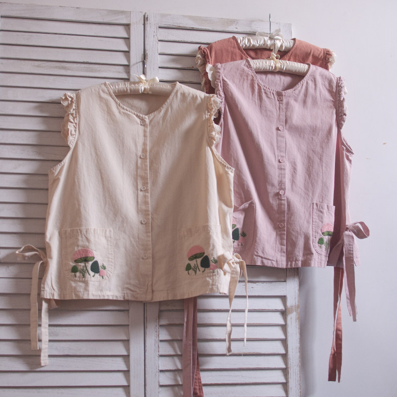 开衫森女文艺圆领刺绣