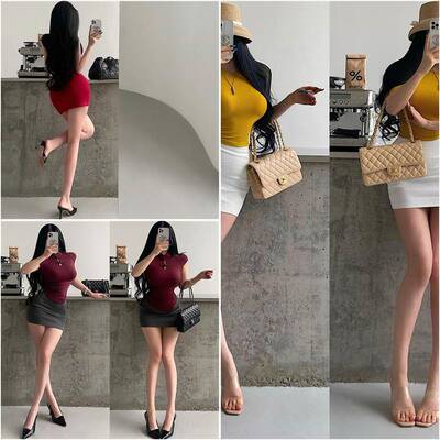 YoungGirlDay韩系纯欲风性感OL高腰丰胯显瘦防走光包臀半身裙短裙