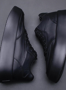 欧洲站板鞋男鞋冬季加绒松糕厚底休闲运动鞋鞋221011