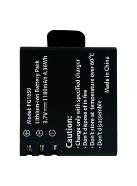 聚合物锂电池数码相机电池PG1050适用于EKEN运动相机