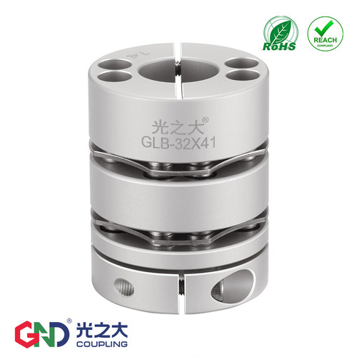 DBJ36铝双膜片联轴器GLB大扭矩步进伺服马达电机高刚性丝杆连轴器