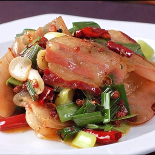 安康美食石泉鬼谷子腊肉农家柴火烟熏放养土黑猪腊味五花肉新品