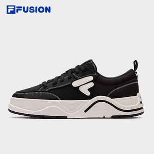 FILA FUSION 斐乐潮牌滑板鞋厚底帆布运动鞋T12M522903FBG羊仓